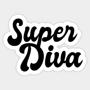 Super Diva RBG Ruther Bader Ginsburg Quote Saying Sticker